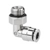 Tube connector G1/4 male for tube 6 mm 90 Deg - rotary type (brass nic