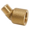 Angle 45 Deg M10x1 male x G1/4 female (brass) Angle 45 Deg M10x1 male x G1/4 female (brass)