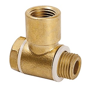 Swivelling screw fitting G1/4 male x G1/4 female - rotary type (brass)