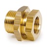 Bulkhead nipple G3/8 male x G1/4 female (brass) Bulkhead nipple G3/8 male x G1/4 female (brass)