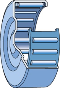 BK2520 SKF drawn cup needle roller bearing with closed end