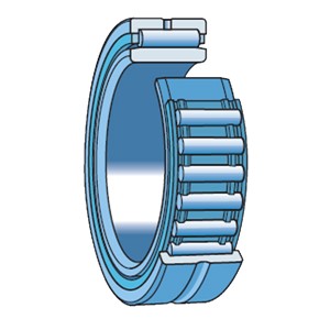 NKI 55/35 SKF needle roller bearing with ribs and with inner ring