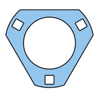 PFD 47 SKF Triangular flanged pressed steel (housing only)