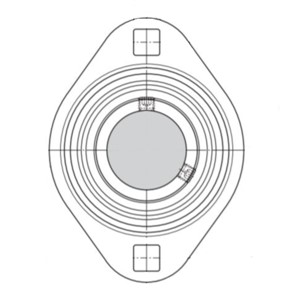 PFT 47 SKF Two bolt oval flanged pressed steel (housing only)